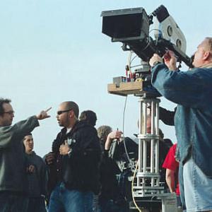 Director JESSE DYLAN sets up a shot.