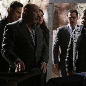 Still of Eugene Alper, Guillermo Díaz, Joshua Malina, George Newbern and Katie Lowes in Scandal (2012)