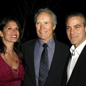 George Clooney, Clint Eastwood and Dina Eastwood