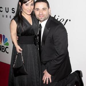 Meredith Eaton and Husband Brian Gordon  Red Carpet Arrivals Golden Globes