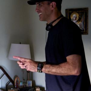 Neal Edelstein directing on the set of Haunting Melissa