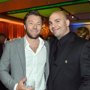 Joel Edgerton and Ahmet Zappa at event of The Odd Life of Timothy Green 2012