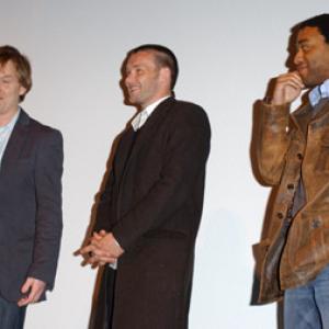 Joel Edgerton Chiwetel Ejiofor and Julian Jarrold at event of Kinky Boots 2005