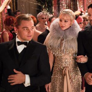 Still of Leonardo DiCaprio Joel Edgerton and Carey Mulligan in Didysis Getsbis 2013