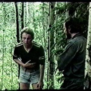 Rick (Stan Edmonds) and the Mechanic (Brad Fernie) meet. A bump in the woods.