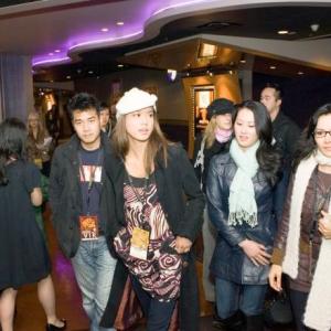 Grace Park Olivia Cheng  Sarah Edmondson at the Canadian premiere of Michael Kangs West 32nd