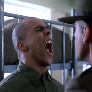 Peter Edmund as Private Snowball, with Lee Ermey, Full Metal Jacket; Directed by Stanley Kubrick