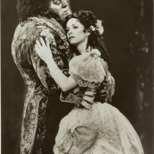 Susan Egan and Terrence Mann in the original Broadway production of Beauty and the Beast. 1994