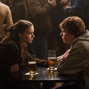 Still of Jesse Eisenberg and Rooney Mara in The Social Network (2010)