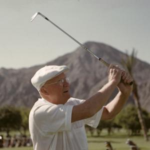 Dwight D Eisenhower playing golf at La Quinta