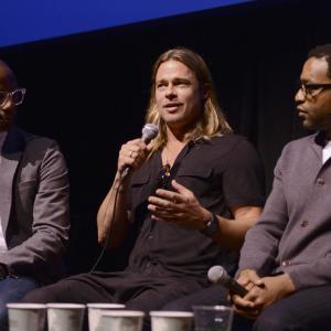 Brad Pitt, Chiwetel Ejiofor and Barry Jenkins at event of 12 vergoves metu (2013)