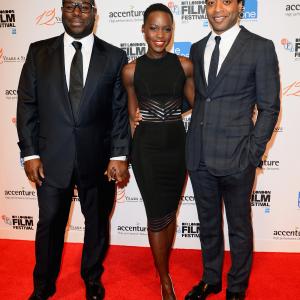 Chiwetel Ejiofor Lupita Nyongo and Steve McQueen at event of 12 vergoves metu 2013