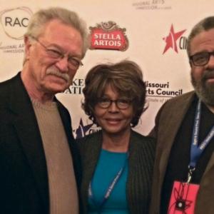 A Private Act director Judyann Elder with actor Mike Genovese and executive producer John Cothran Jr at the World Premiere of A Private Act at the St Louis International Film Festival 2013