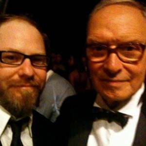 Composer Frank Ilfman and Composer Ennio Morricone at the Cannes Film Festival gala opening
