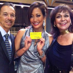Dancing with the Stars - Tribute to Dick Clark...... Carrie Ann Inaba became an Honorary Bandstand Club member (Hal Laws-Landau AB Regulars with us.