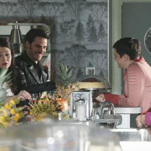 Still of Emilie de Ravin Beverley Elliott Ginnifer Goodwin and Colin ODonoghue in Once Upon a Time 2011