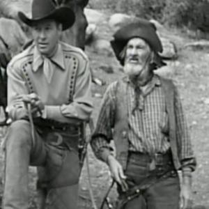 Bill Elliott and George Gabby Hayes in Hidden Valley Outlaws 1944