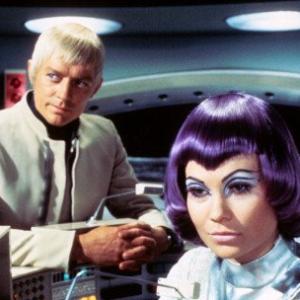 Still of Ed Bishop and Antonia Ellis in UFO 1970