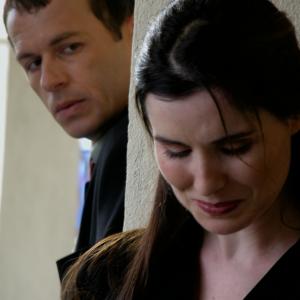 Still of Jonny Rees and Catherine Farrell in Red Roses and Petrol 2003