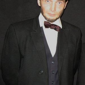 Justin Ellis as Abraham Lincoln (New York Theatre)