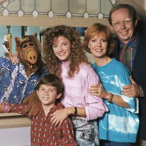 Still of Andrea Elson Paul Fusco Benji Gregory Anne Schedeen and Max Wright in ALF 1986