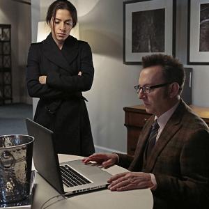 Still of Michael Emerson and Sarah Shahi in Person of Interest 2011