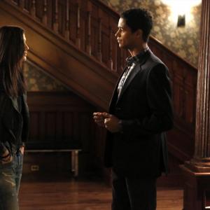 Still of Alfred Enoch and Katie Findlay in How to Get Away with Murder 2014