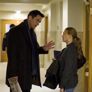 Still of Billy Campbell and Mireille Enos in Zmogzudyste 2011