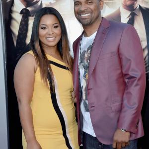 Actor Mike Epps (R) and wife Mechelle McCain attend the premiere of Warner Bros. Pictures' 