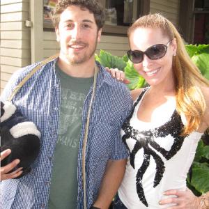 Tami Erin and Jason Biggs of American Pie and Mad Love at the Buddhabark Celebrity Lounge
