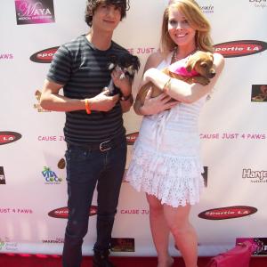 Tami Erin  Chad Rogers of Million Dollar Listing on BRAVO on the red carpet at the Charity Benefit Cause Just 4 Paws that benefits the Southern California animal charity The Ark Animal Rescue Foundation