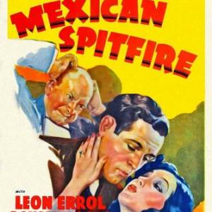 Leon Errol, Lupe Velez and Donald Woods in Mexican Spitfire (1940)