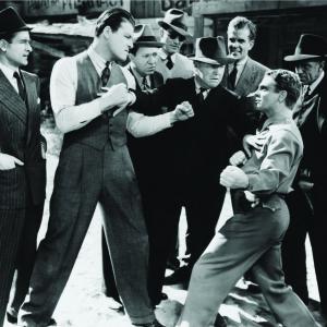 Still of James Cagney and Stuart Erwin in The Bride Came COD 1941