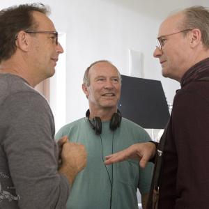 Still of Kevin Costner, William Hurt and Bruce A. Evans in Mr. Brooks (2007)