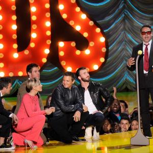 Chris Evans, Scarlett Johansson, Jeremy Renner, Mark Ruffalo, Chris Hemsworth and Robert Downey