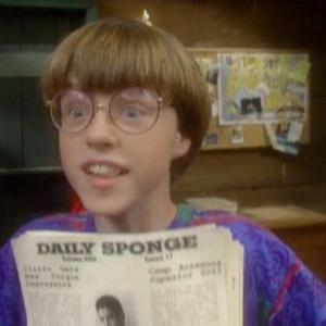Eyster as series regular Sponge on Nickelodeons Salute Your Shorts on set 1993