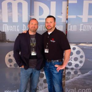 lr The Cabin writerdirector Tommy Faircloth and producer Robert Zobel at the 2014 Myrtle Beach International Film Festival