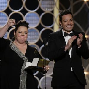 Jimmy Fallon and Melissa McCarthy at event of 71st Golden Globe Awards 2014