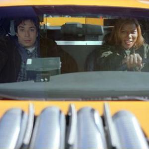 Still of Queen Latifah and Jimmy Fallon in Taxi 2004