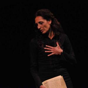 Letters of Love one woman show at the Marrucino theatre in Chieti Italy