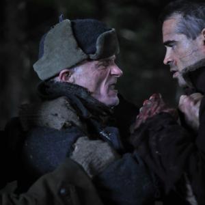 Still of Ed Harris and Colin Farrell in The Way Back 2010