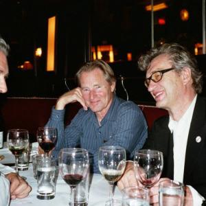 Paul Auster, Sam Shepard, and Wim Wenders at Balthazar, October 2005