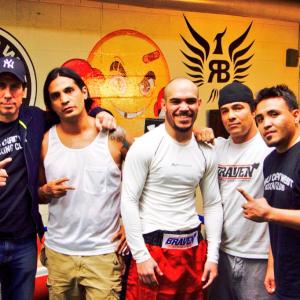 With one of my fighters ray Beltran and Team in Peter Berg's gym Santa Monica