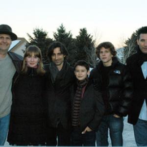 William Baldwin, Noah Baumbach, Jeff Daniels, Jesse Eisenberg, Halley Feiffer and Owen Kline at event of The Squid and the Whale (2005)