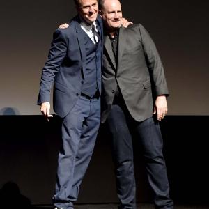 Kevin Feige and James Gunn at event of Galaktikos sergetojai 2014