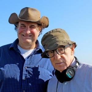 Steven Feinberg Woody Allen filming IRRATIONAL MAN in Rhode Island