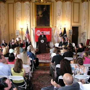 Steven Feinberg hosts Showtime Brotherhood press conference at Rhode Island State House