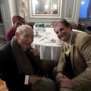 George Wein, founder of the Newport Jazz Festival, and Steven Feinberg