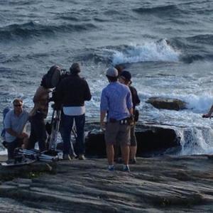 Filming Woody Allens IRRATIONAL MAN at Beavertail Rhode Island