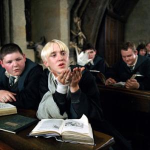 Still of Tom Felton, Josh Herdman and Jamie Waylett in Haris Poteris ir Azkabano kalinys (2004)